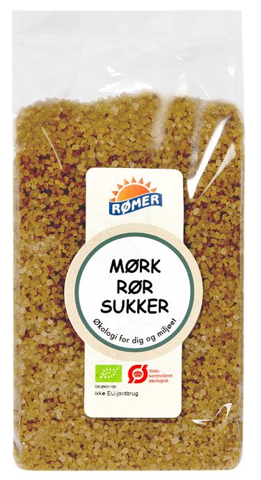 Rørsukker Mørk, 500 g. Økologisk